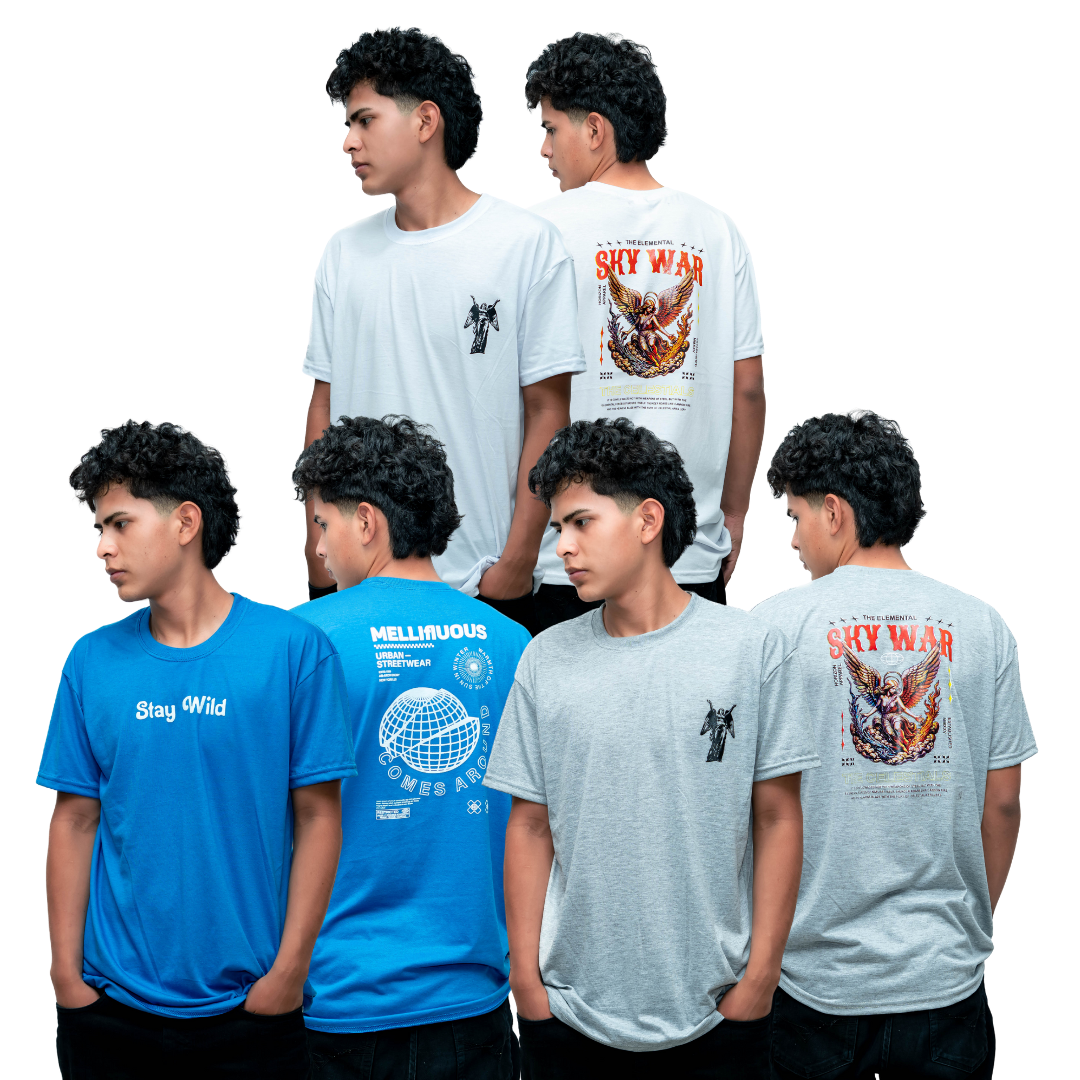 🔥PACK SORPRESA x 12 MANGA CORTA 2 ESTAMPADO- 1 Pack x S/90.00