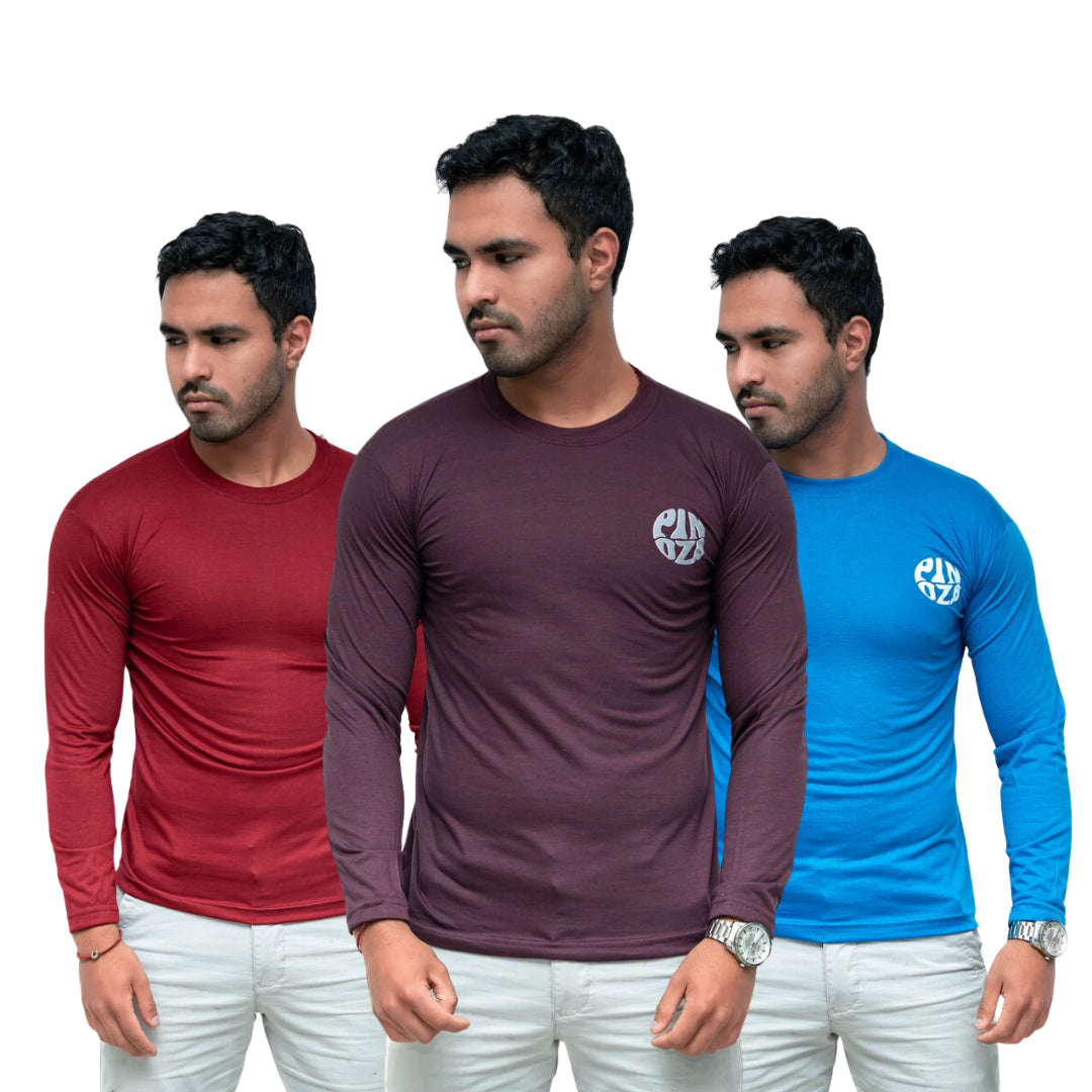 🔥PACK SORPRESA x 3 Polos MANGA LARGA PINOZA - 1 Pack x S/22.50